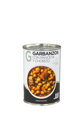 GARBANZOS CON PANCETA Y CHORIZO