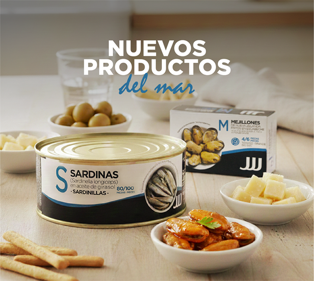 Sardinillas y mejillones